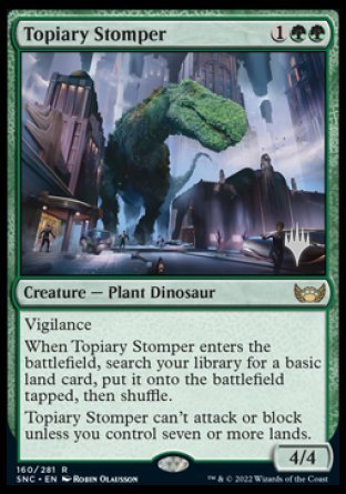 Topiary Stomper (Promo Pack) [Streets of New Capenna Promos] | Card Citadel