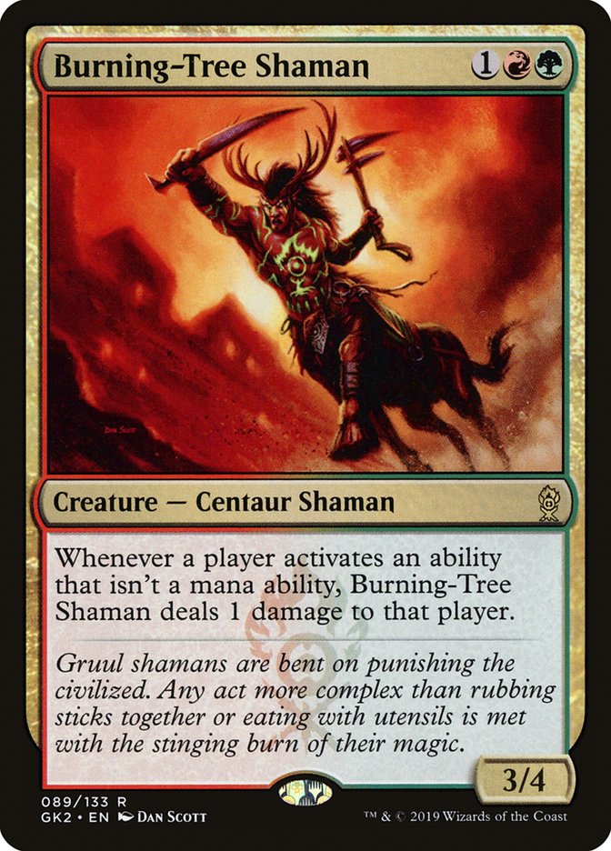 Burning-Tree Shaman [Ravnica Allegiance Guild Kit] | Card Citadel