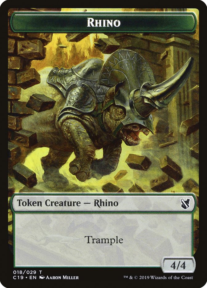Rhino [Commander 2019 Tokens] | Card Citadel
