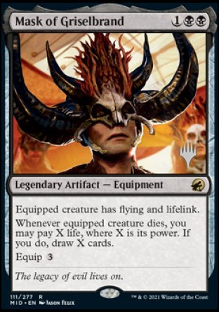 Mask of Griselbrand (Promo Pack) [Innistrad: Midnight Hunt Promos] | Card Citadel