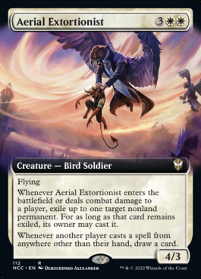 Aerial Extortionist (Extended Art) [Streets of New Capenna Commander] | Card Citadel