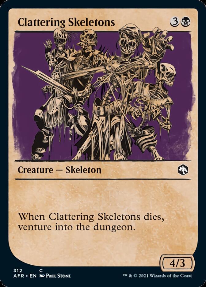 Clattering Skeletons (Showcase) [Dungeons & Dragons: Adventures in the Forgotten Realms] | Card Citadel