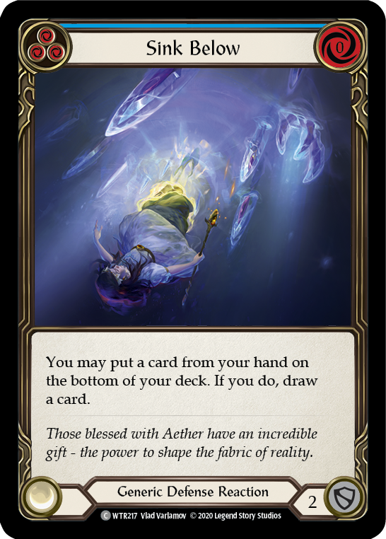 Sink Below (Blue) [U-WTR217] (Welcome to Rathe Unlimited)  Unlimited Normal | Card Citadel