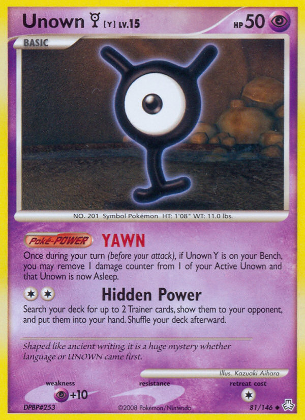 Unown Y (81/146) [Diamond & Pearl: Legends Awakened] | Card Citadel