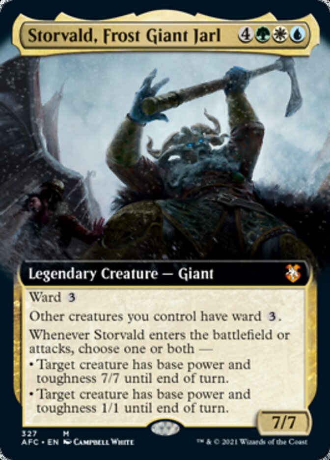 Storvald, Frost Giant Jarl (Extended) [Dungeons & Dragons: Adventures in the Forgotten Realms Commander] | Card Citadel