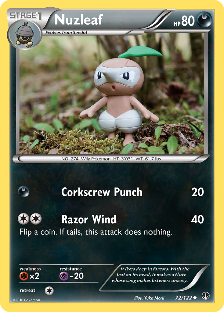 Nuzleaf (72/122) [XY: BREAKpoint] | Card Citadel