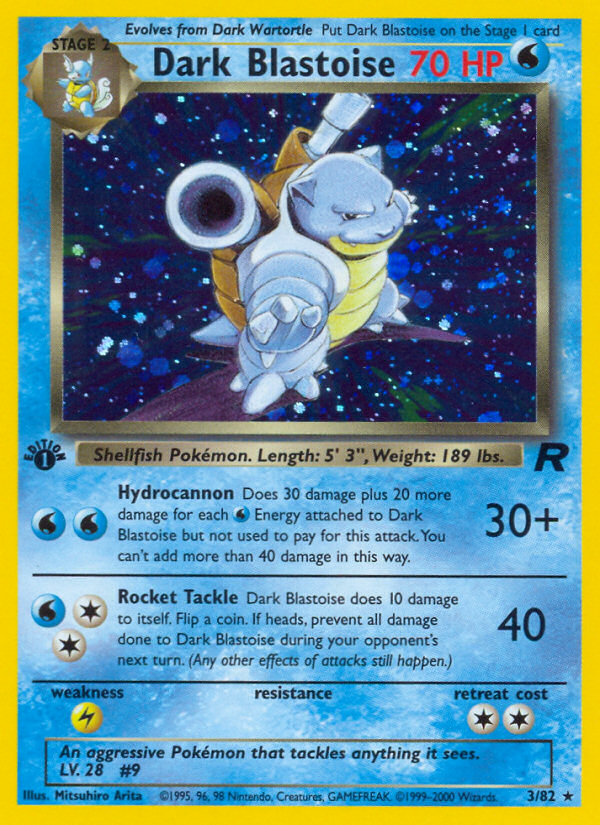 Dark Blastoise (3/82) [Team Rocket 1st Edition] | Card Citadel