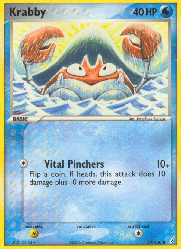 Krabby (54/100) [EX: Crystal Guardians] | Card Citadel