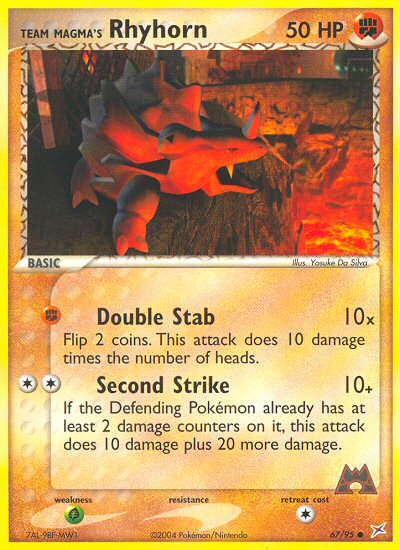 Team Magma's Rhyhorn (67/95) [EX: Team Magma vs Team Aqua] | Card Citadel