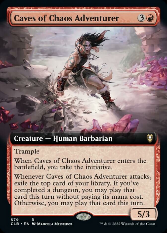 Caves of Chaos Adventurer (Extended Art) [Commander Legends: Battle for Baldur's Gate] | Card Citadel