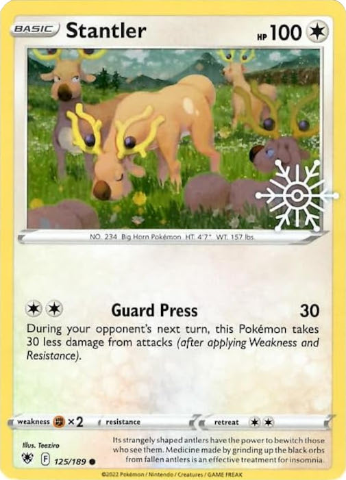 Stantler (125/189) (Holiday Calendar) [Sword & Shield: Astral Radiance] | Card Citadel