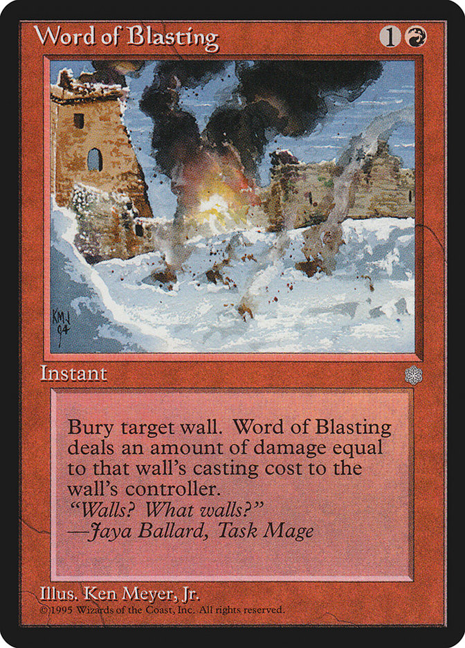 Word of Blasting [Ice Age] | Card Citadel