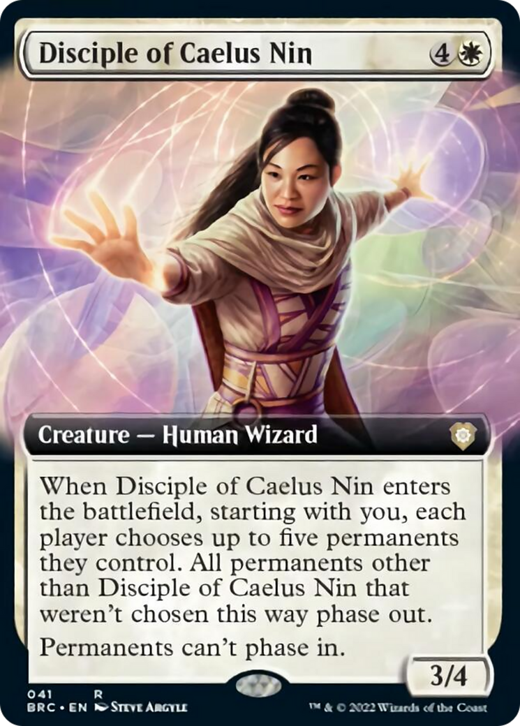 Disciple of Caelus Nin (Extended Art) [The Brothers' War Commander] | Card Citadel