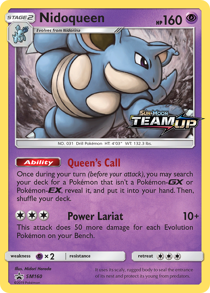 Nidoqueen (SM160) [Sun & Moon: Black Star Promos] | Card Citadel