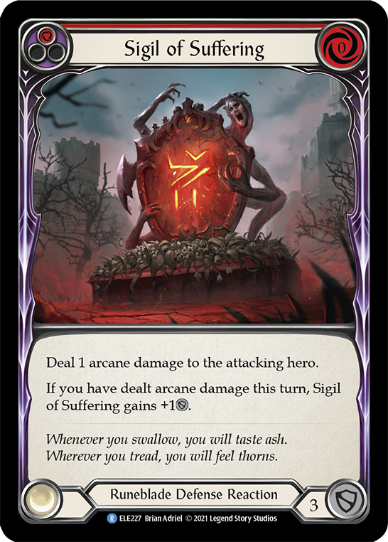 Sigil of Suffering (Red) [ELE227] (Tales of Aria)  1st Edition Normal | Card Citadel