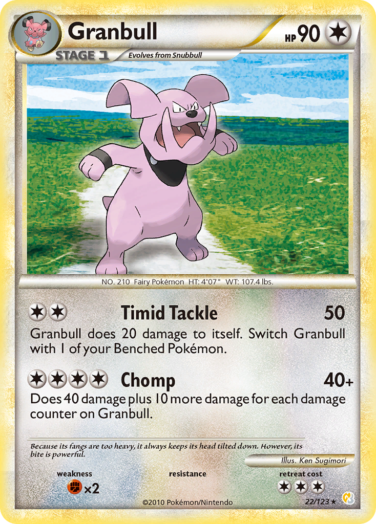 Granbull (22/123) [HeartGold & SoulSilver: Base Set] | Card Citadel