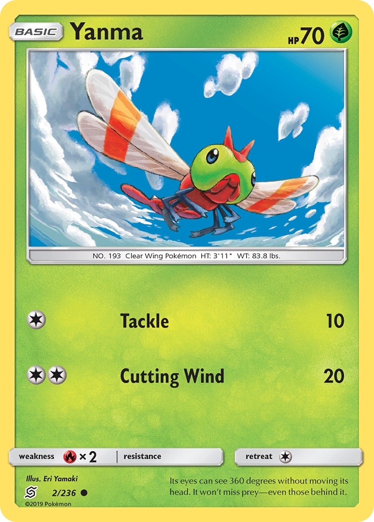 Yanma (2/236) [Sun & Moon: Unified Minds] | Card Citadel