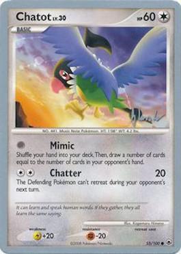 Chatot LV.30 (55/100) (Empotech - Dylan Lefavour) [World Championships 2008] | Card Citadel