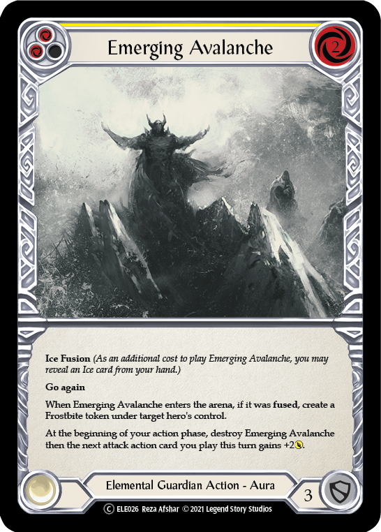 Emerging Avalanche (Yellow) [U-ELE026] Unlimited Normal | Card Citadel