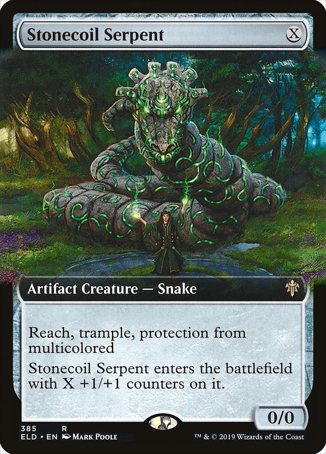 Stonecoil Serpent (Extended Art) [Throne of Eldraine] | Card Citadel