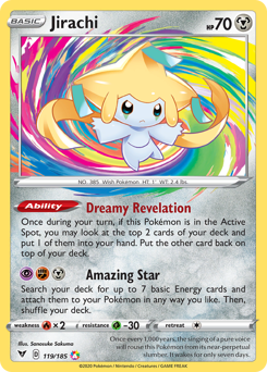 Jirachi (119/185) [Sword & Shield: Vivid Voltage] | Card Citadel