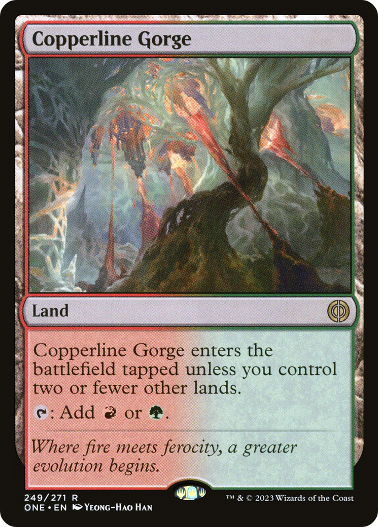 Copperline Gorge [Phyrexia: All Will Be One] | Card Citadel