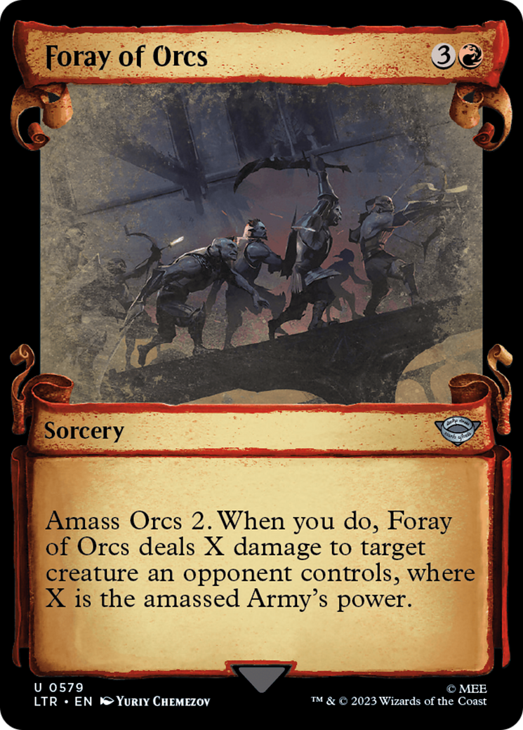 Foray of Orcs [The Lord of the Rings: Tales of Middle-Earth Showcase Scrolls] | Card Citadel