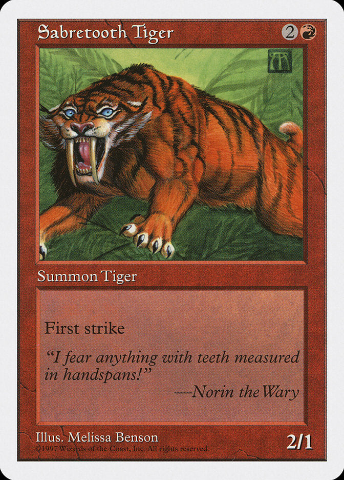 Sabretooth Tiger [Fifth Edition] | Card Citadel