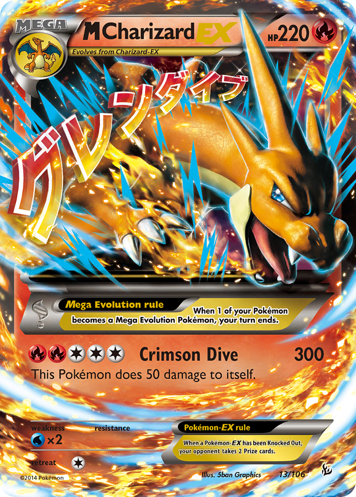 M Charizard EX (13/106) [XY: Flashfire] | Card Citadel