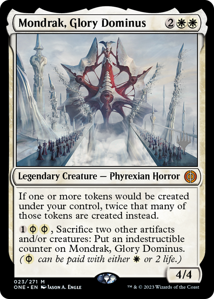 Mondrak, Glory Dominus (Promo Pack) [Phyrexia: All Will Be One Promos] | Card Citadel