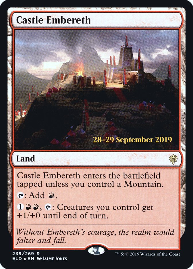 Castle Embereth  [Throne of Eldraine Prerelease Promos] | Card Citadel