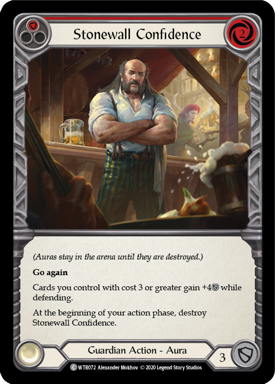 Stonewall Confidence (Red) [U-WTR072] (Welcome to Rathe Unlimited)  Unlimited Normal | Card Citadel
