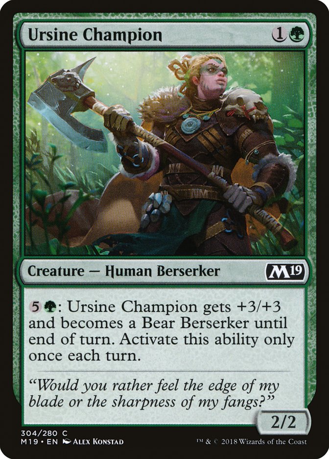 Ursine Champion [Core Set 2019] | Card Citadel