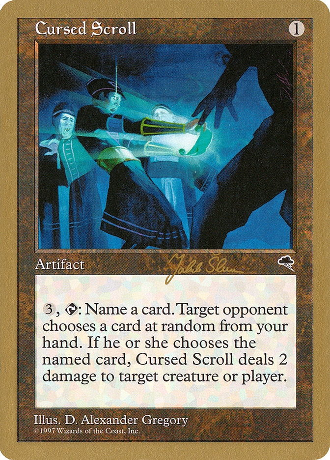 Cursed Scroll (Jakub Slemr) [World Championship Decks 1999] | Card Citadel