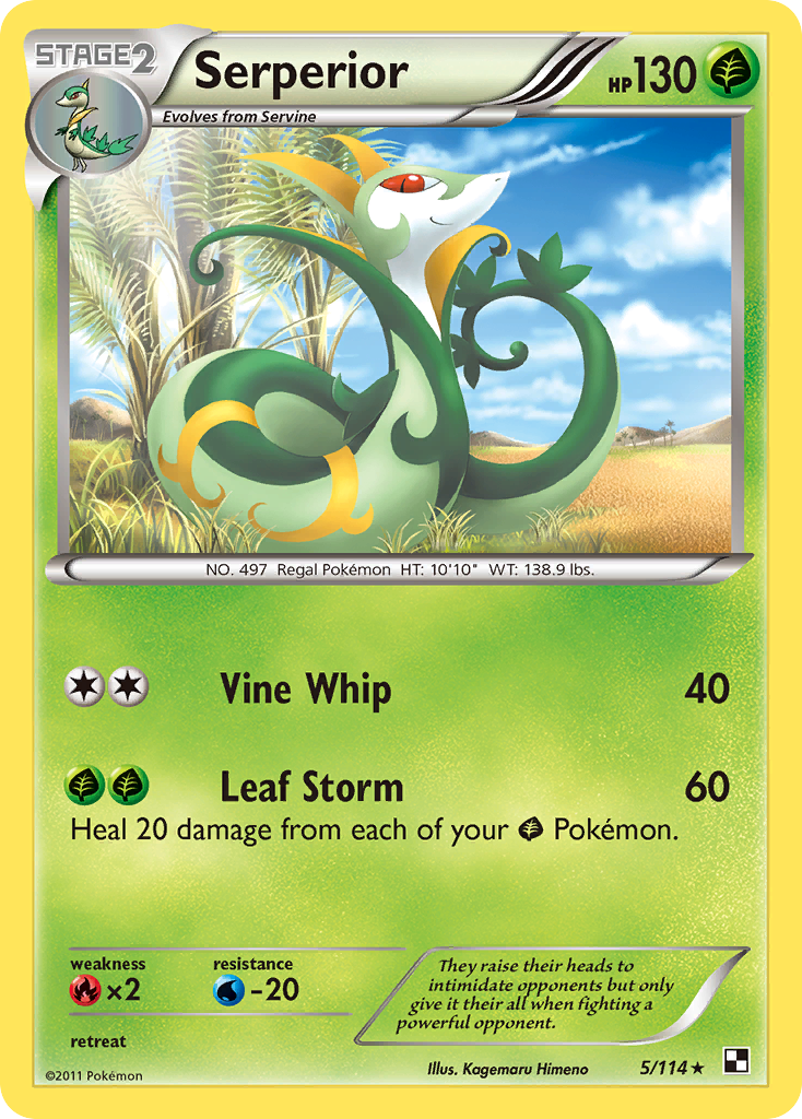 Serperior (5/114) [Black & White: Base Set] | Card Citadel