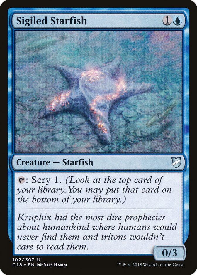 Sigiled Starfish [Commander 2018] | Card Citadel