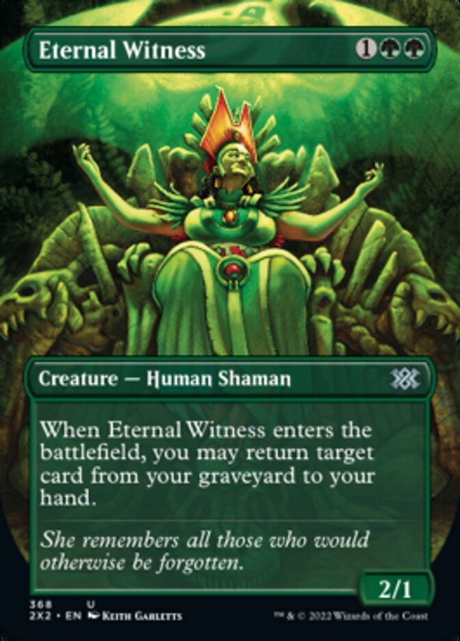 Eternal Witness (Borderless Alternate Art) [Double Masters 2022] | Card Citadel