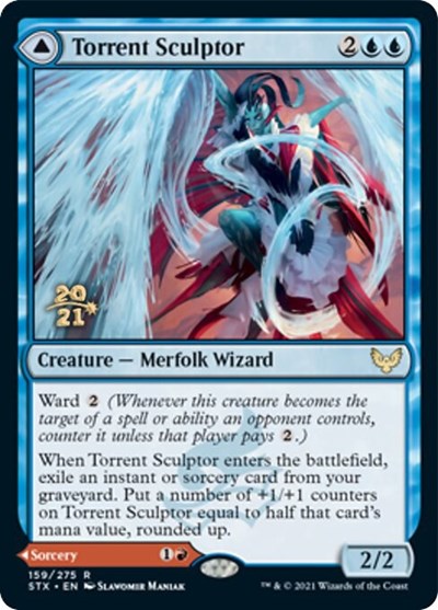 Torrent Sculptor // Flamethrower Sonata [Strixhaven: School of Mages Prerelease Promos] | Card Citadel