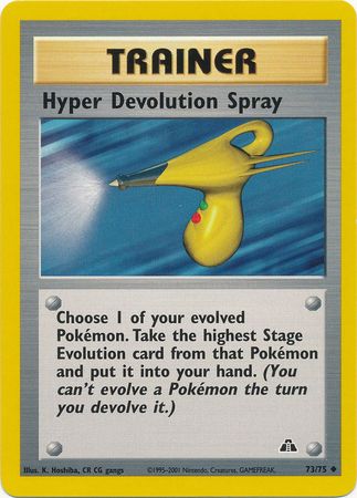 Hyper Devolution Spray (73/75) [Neo Discovery Unlimited] | Card Citadel