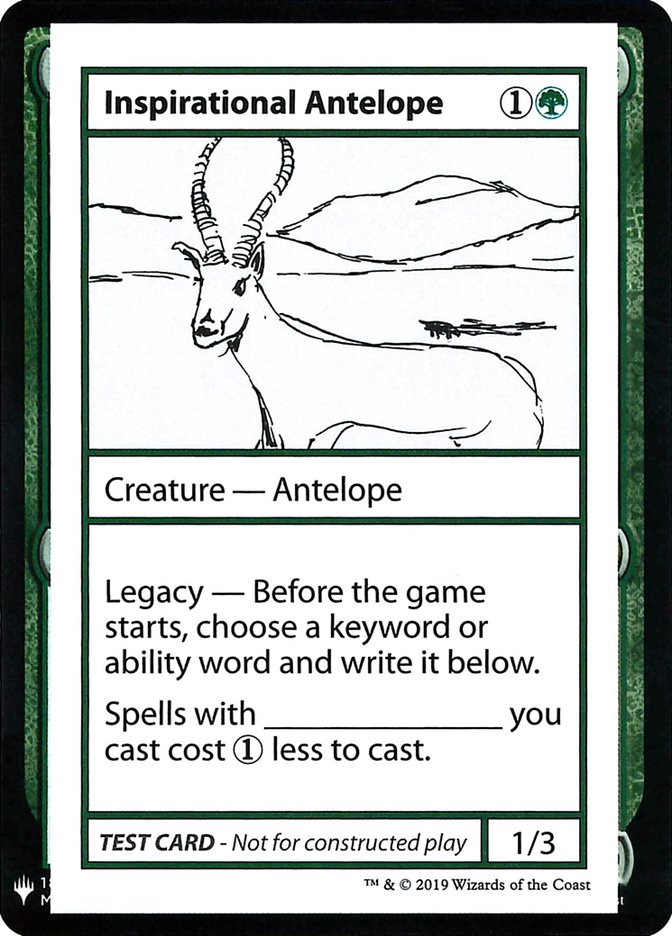 Inspirational Antelope [Mystery Booster Playtest Cards] | Card Citadel