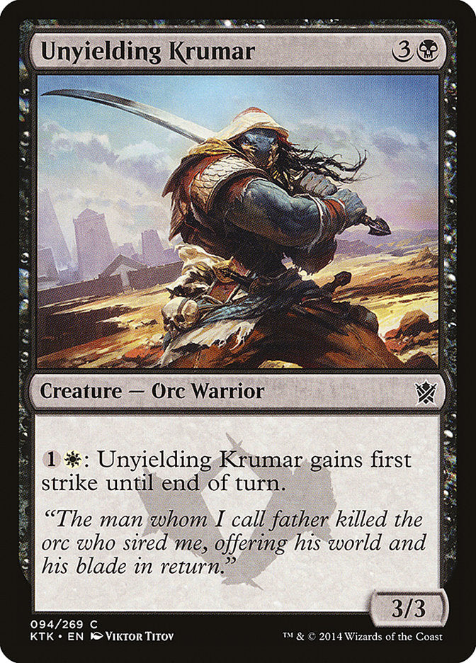 Unyielding Krumar [Khans of Tarkir] | Card Citadel