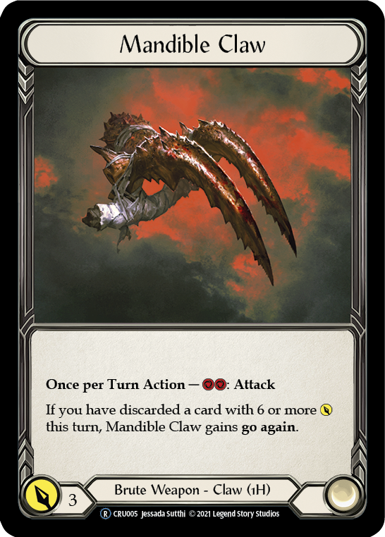 Mandible Claw (Rainbow Foil) [CRU005-RF] Unlimited Rainbow Foil | Card Citadel