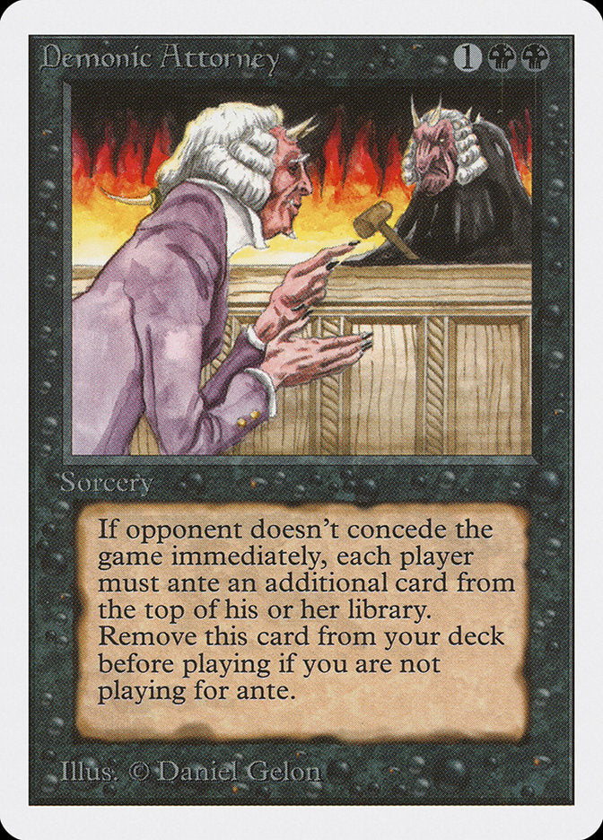 Demonic Attorney [Unlimited Edition] | Card Citadel