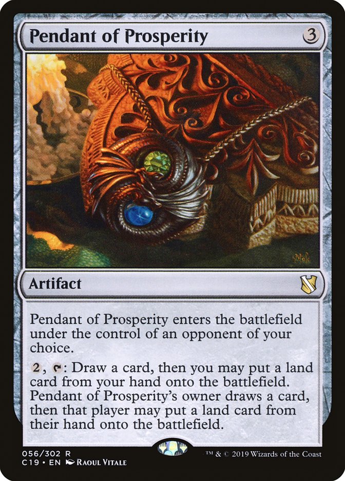 Pendant of Prosperity [Commander 2019] | Card Citadel