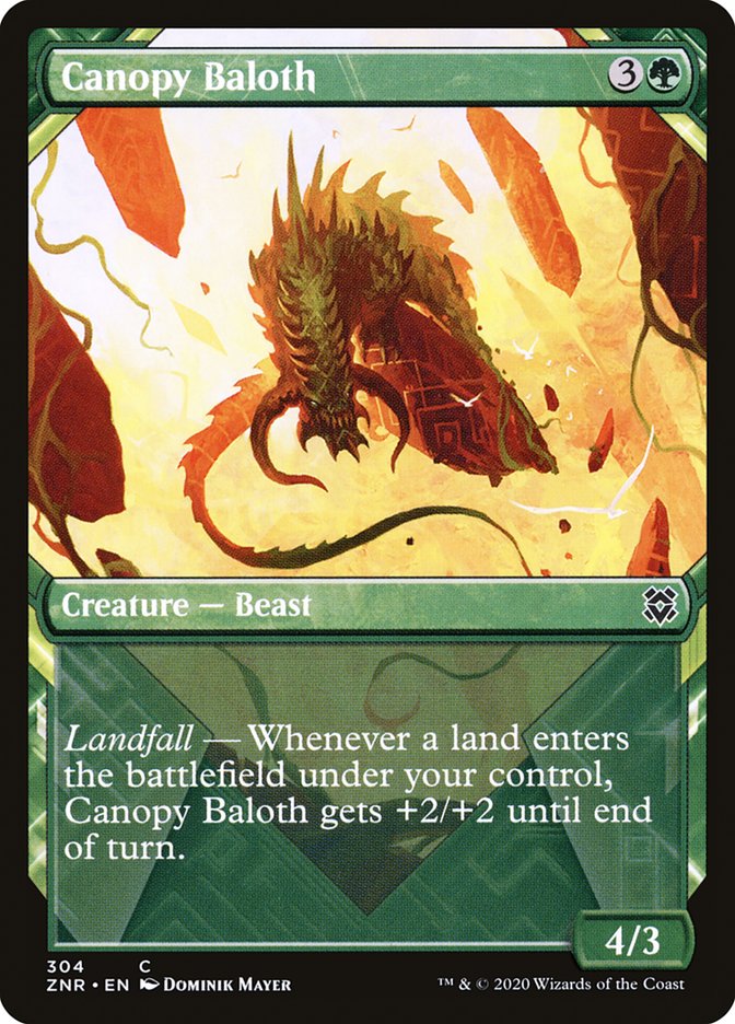 Canopy Baloth (Showcase) [Zendikar Rising] | Card Citadel