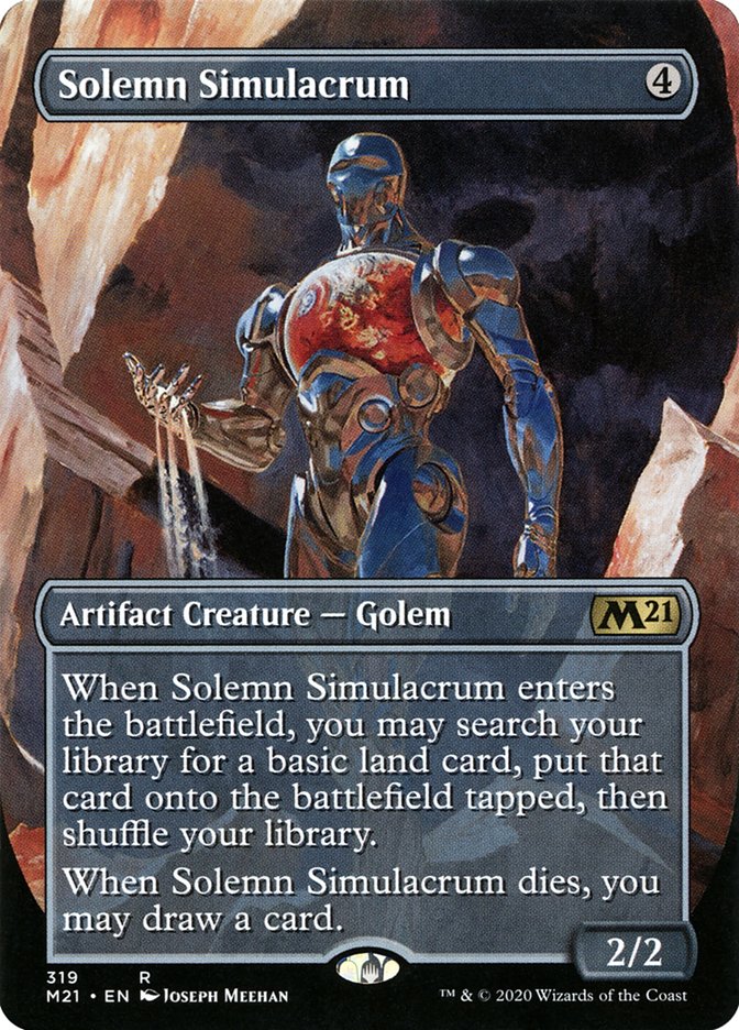 Solemn Simulacrum (Alternate Art) [Core Set 2021] | Card Citadel