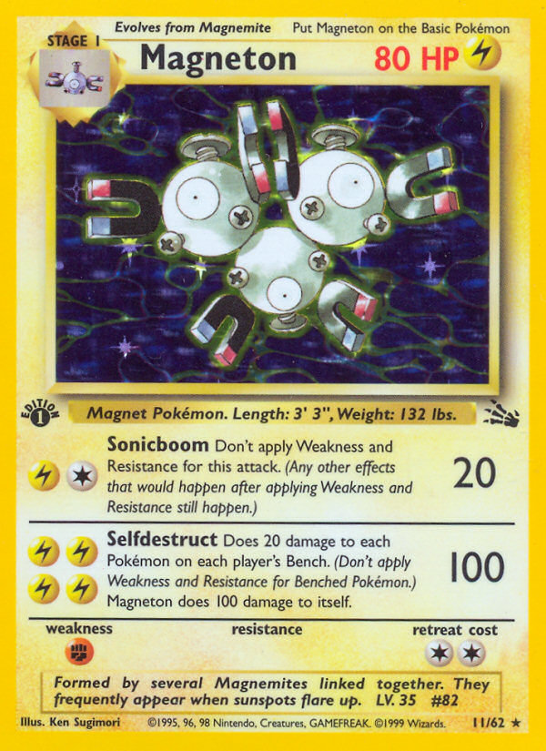 Magneton (11/62) [Fossil 1st Edition] | Card Citadel