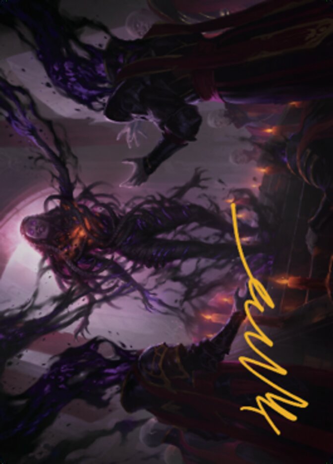 Braids, Arisen Nightmare Art Card 1 (Gold-Stamped Signature) [Dominaria United Art Series] | Card Citadel