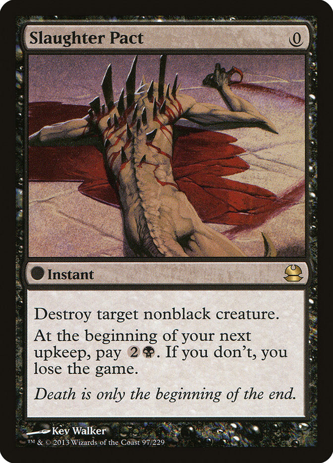 Slaughter Pact [Modern Masters] | Card Citadel