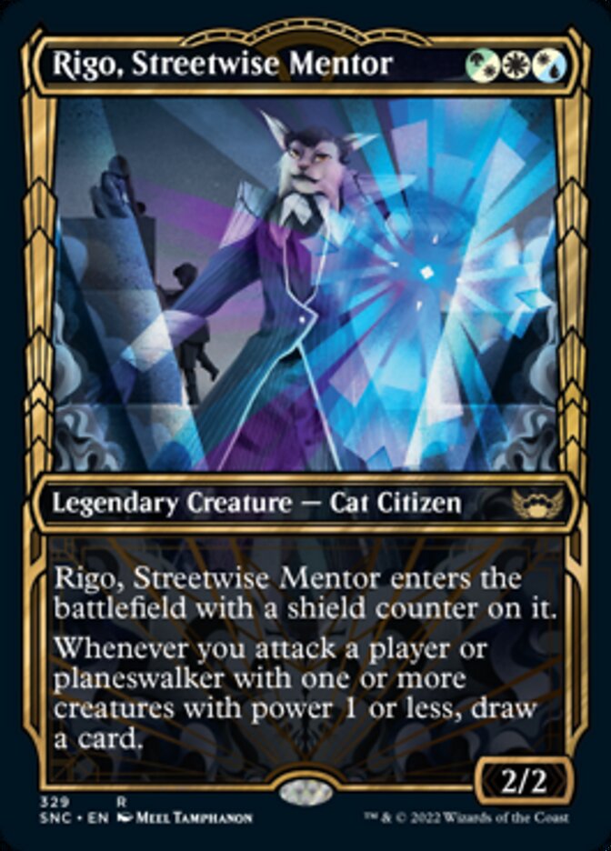 Rigo, Streetwise Mentor (Showcase Golden Age) [Streets of New Capenna] | Card Citadel